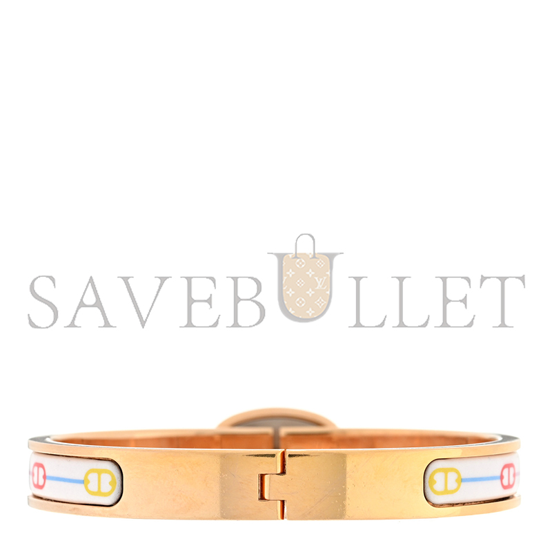 HERMES ENAMEL MINI FARANDOLE CLIC CHAINE D'ANCRE BRACELET PM  HERMES ENAMEL MINI FARANDOLE CLIC CHAINE D'ANCRE BRACELET PM